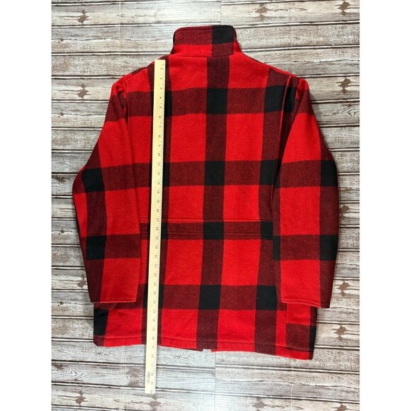 Woolrich Buffalo Plaid Wool Hunting Coat Jacket Size XL Vintage 1990s - Picture 6 of 6